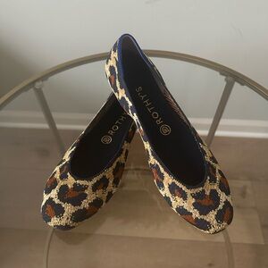 Rothy’s Midnight Spot Square Toe Flat, size 9.5